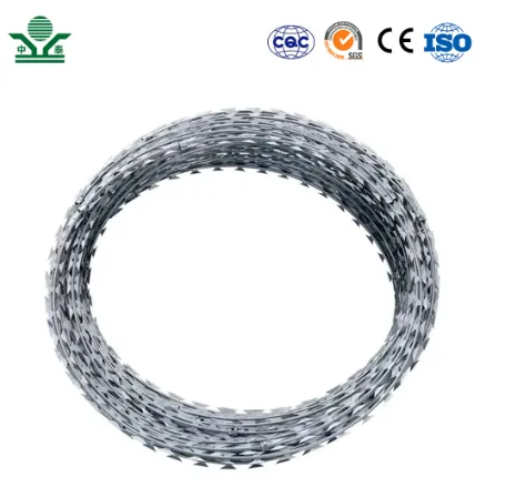 Razor Barbed Wire Tape China Wholesalers 1250mm Coil Diameter Mild Steel Barbed Wire Used for Iron Security Fence