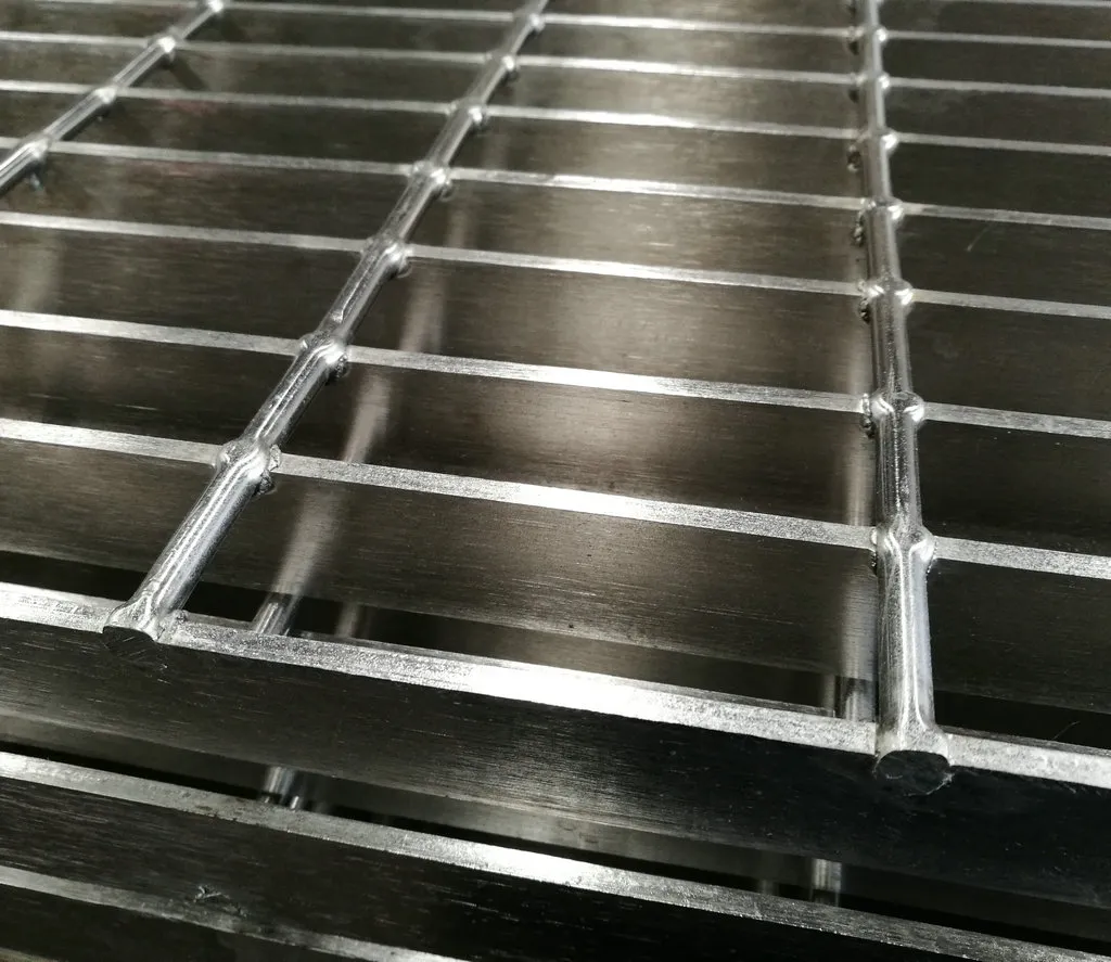 grated metal floor
